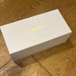 Dior Cream Textured Box with Gold Logo